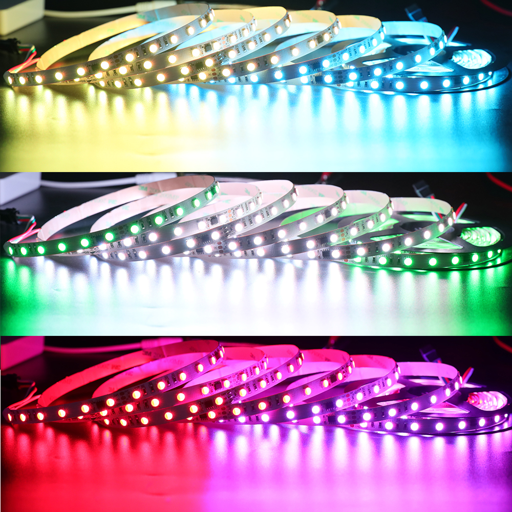 TM1814 DC12/24V 4IN1  RGBW Series 300LEDs Flexible LED Strip Lights, Addressable  Programmable Pixel Full Color Chasing, 5M/16.4ft Per Reel By Sale